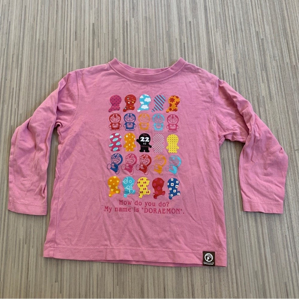 Doraemon Pink T-shirt size 110 (3T-4T) EUC